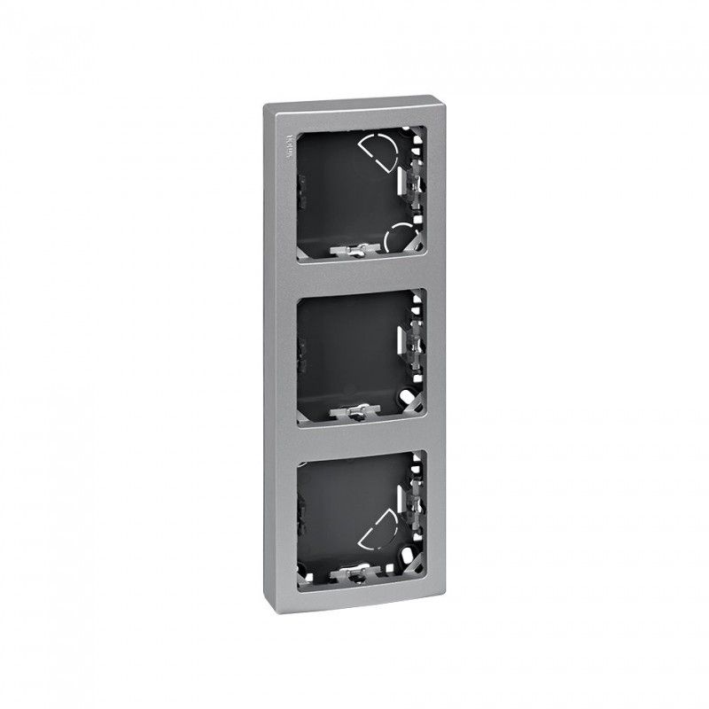 Cadre 3 éléments verticaux en aluminium SIMON 73631-63