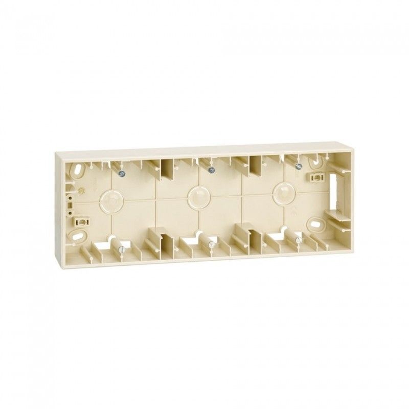 Surface box 3 elements ivory SIMON 2700753-031