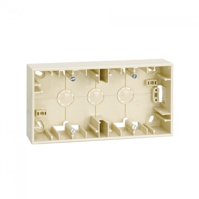 Surface box 2-gang ivory SIMON 2700752-031