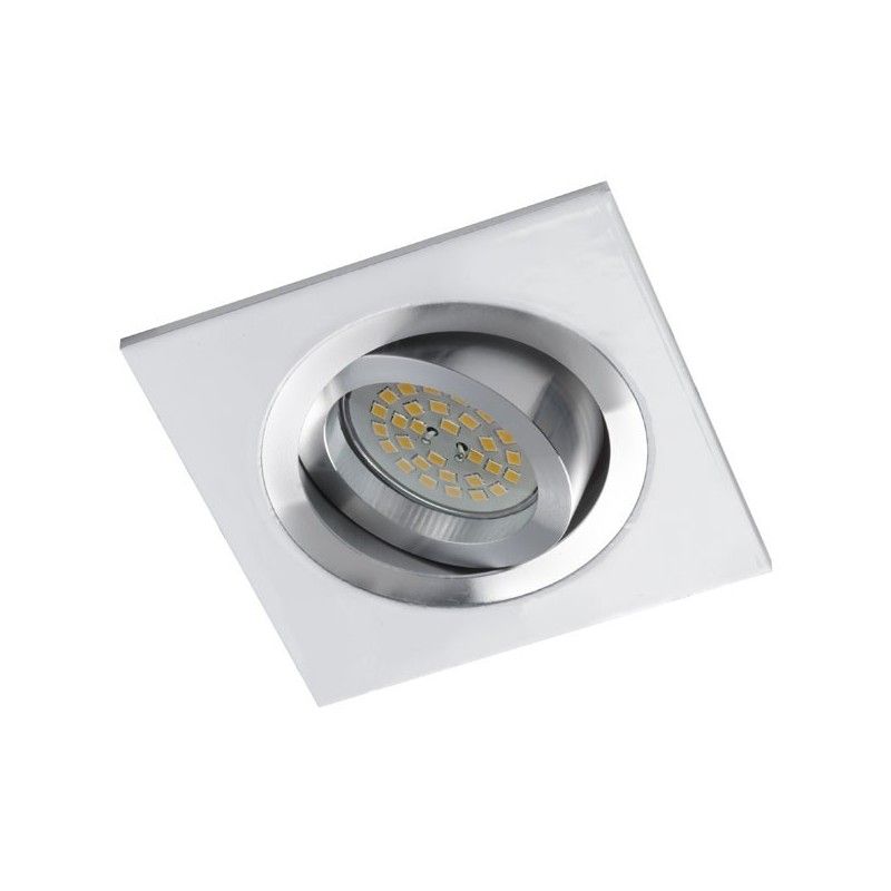 Recessed Helium white square/aluminum CRISTALREDORD 03-061-00-000