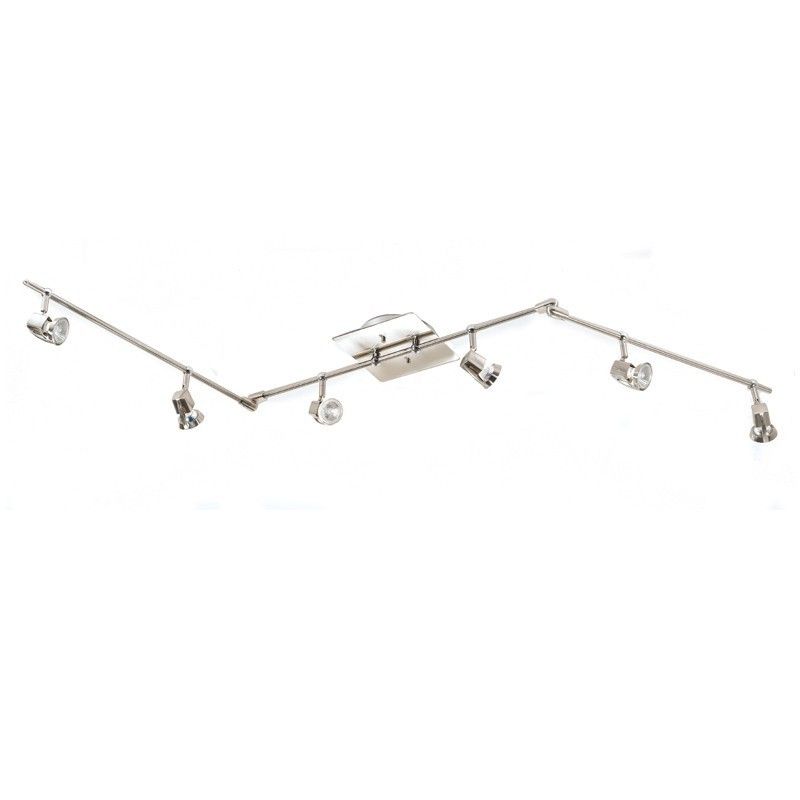 SOFFIT, 6 SPOTLIGHTS, ARCH NICKEL/SATIN CRISTALREDORD 014-2000-6-053