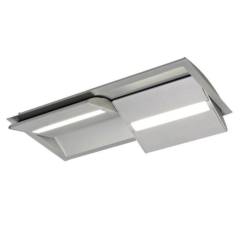 Einbauleuchte Led-20W doppel-wippe grau Wanda CRISTALREDORD 02-203-20-381