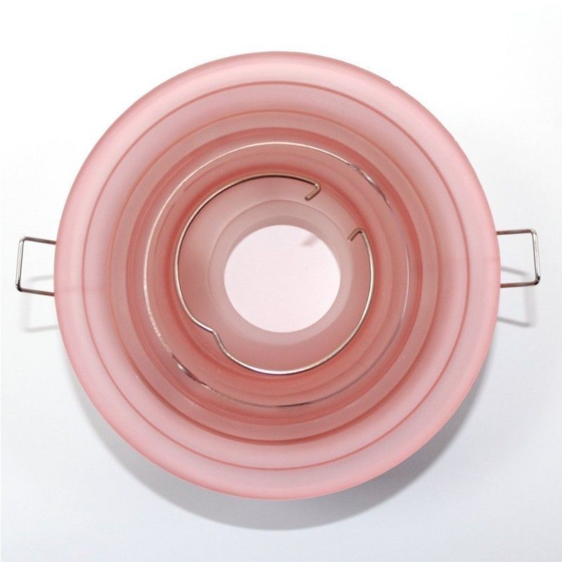 Vertiefte schwinge runden glas kreise rosa CRISTALREDORD 10085002900