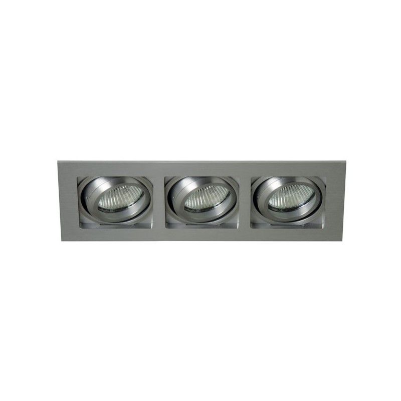 Recessed rocker Lucer silver (3 lights) CRISTALREDORD 03-043-00-003