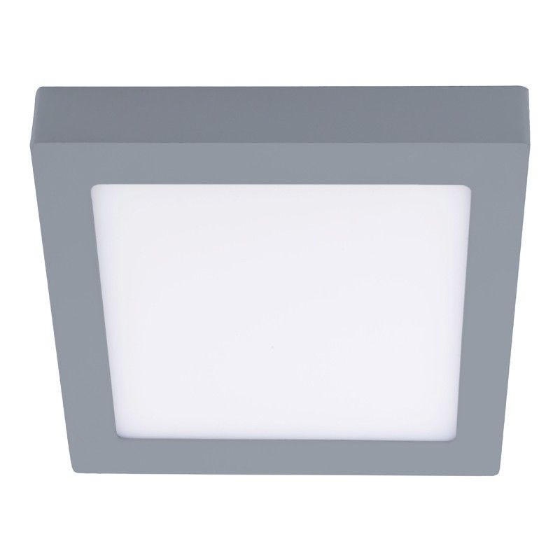 Plafon LED 6W 4000K Sapere quadrato grigio CRISTALREDORD 02-600-06-181