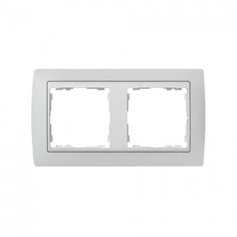 Moldura 2 elementos rodapé branco cinza SIMON 82 82621-33