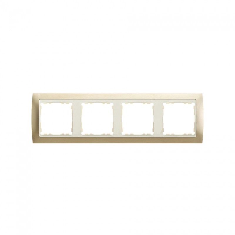 Marco 4 socket ivory matte cava elements SIMON 82744-34