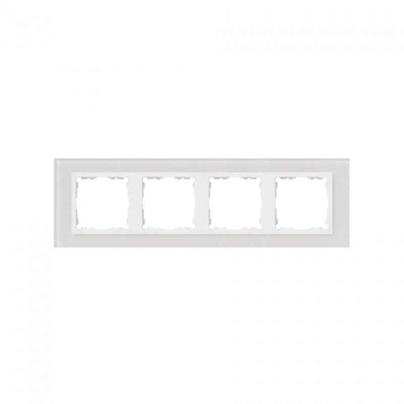 Frame 4 white glass elements SIMON 82647-30