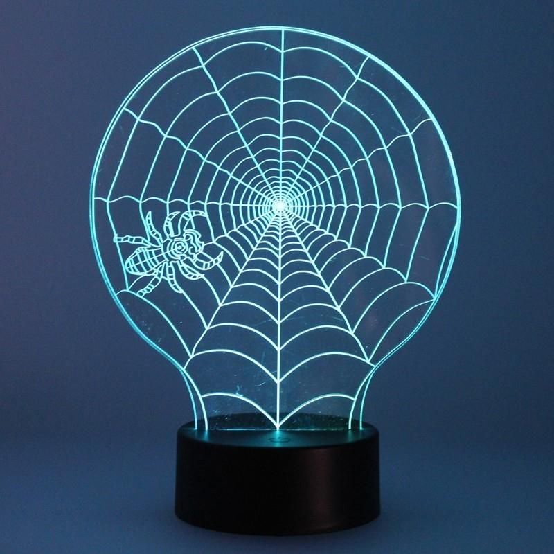 Lampada da tavolo 3D spider web CR 05-789-01-777