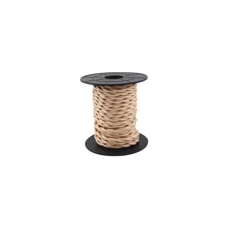 Cable eléctrico textil 10 metros 2x0.75mm trenzado Cobre GSC 3902980