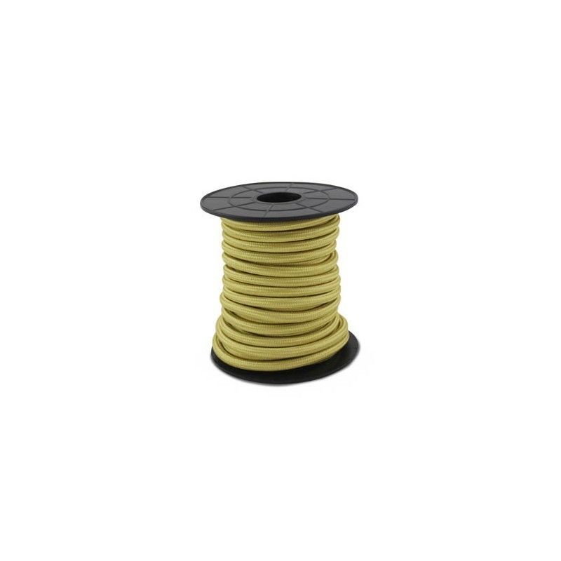 Electrical wire / textile 10 m 2x0.75mm Champagne GSC 3902995