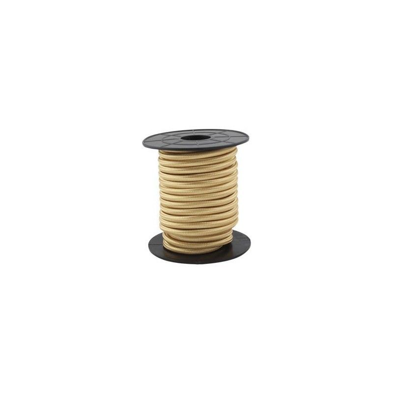 Electrical wire / textile 10 m 2x0.75mm Gold GSC 3902996