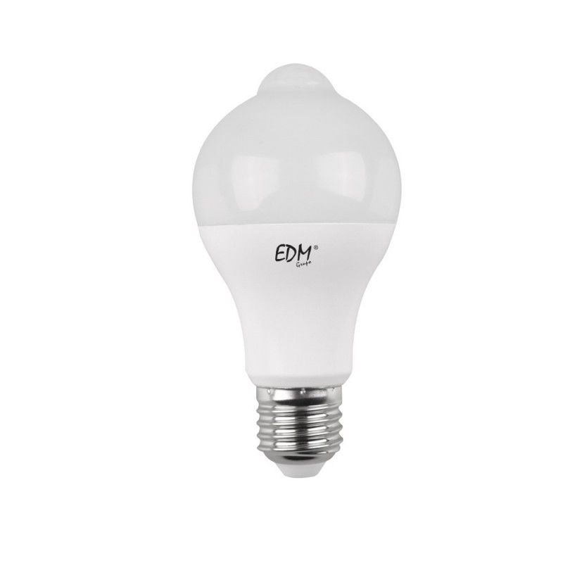 LED bulb 12W with sensor twilight and presence E27 3200K