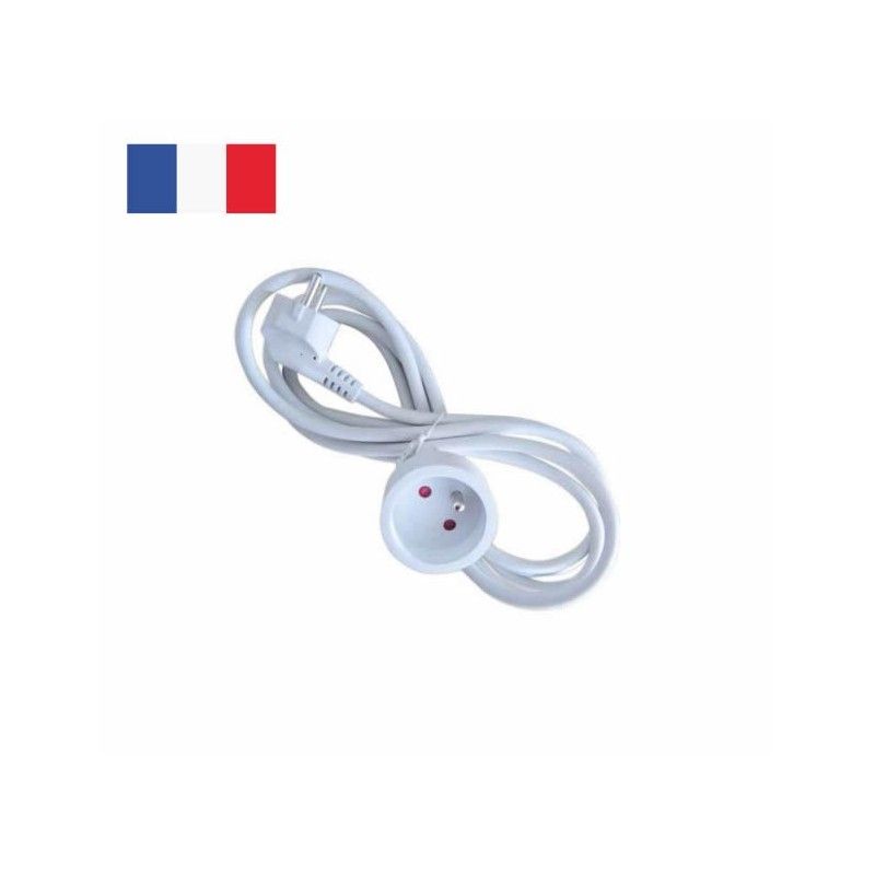 Extension electric system FRENCH 2 metres white 