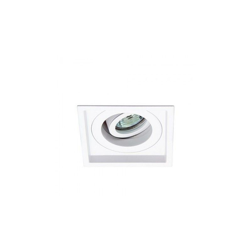 Anello da incasso downlight tilt quadrato Bianco