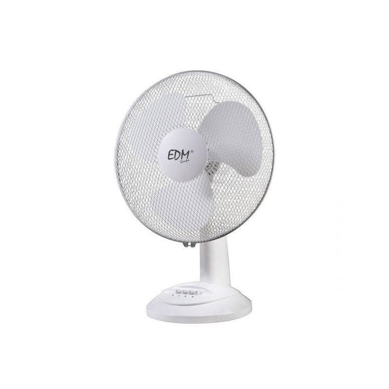 Ventilator edm desktop ø40 cm 55w-3 geschwindigkeitsstufen sicherheitsgitter schwingkopf oder feste schwenkbar