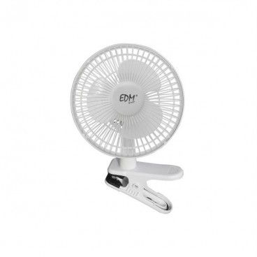 Ventilador Clip cor Branca potência 15w lâminas ø15cm 28cm EDM
