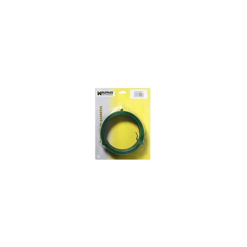 Fil de fer plastifié Maurer 1,2 mm vert (bobine 50 mètres)