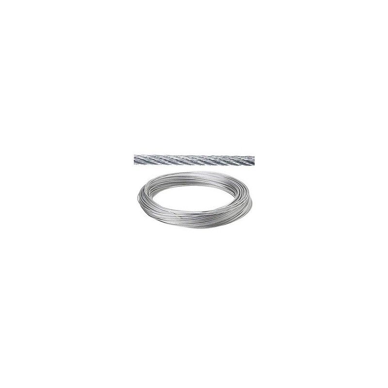 Câble galvanisé 2 mm (rouleau 100 mètres) non levage