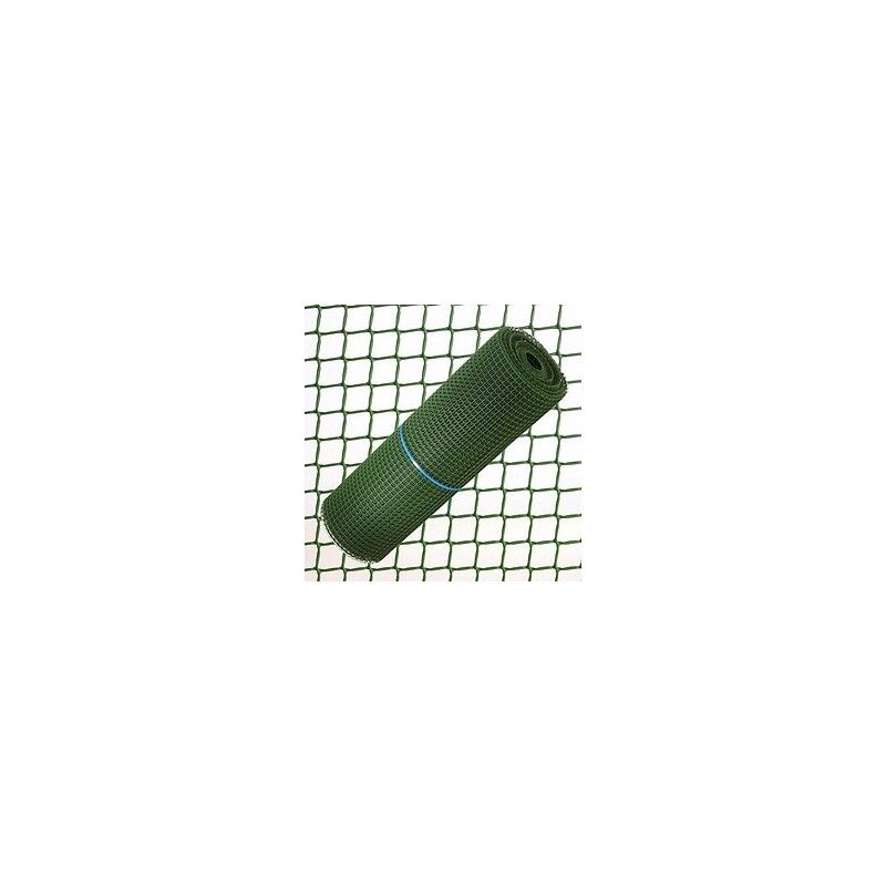 Square Plastic fabric 1.0 cm. x 1 Metre. Green Roll 25 Metres