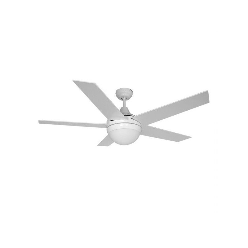 Ventilador de teto modelo Adriatic cor branca potência 60w lâminas ø132cm com controle remoto EDM