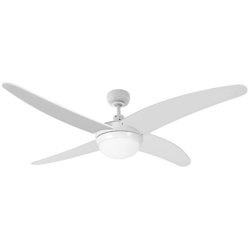 Ventilador de techo CASPIO 60W 114cm blanco 2xE27 con mando a distancia EDM 33806