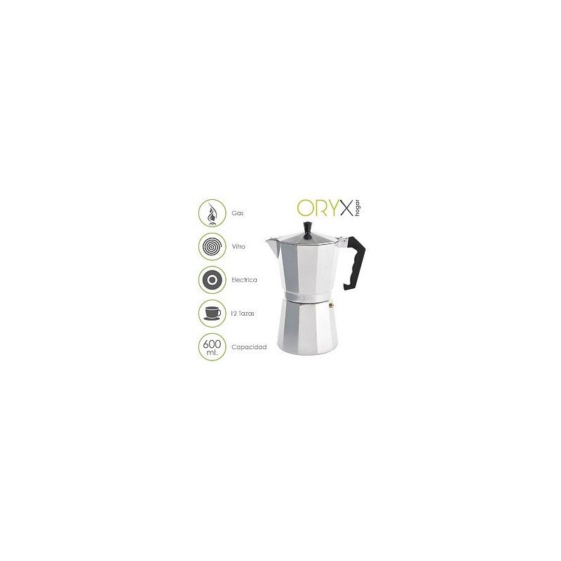 Cafetera Aluminio 12 Tazas (600 ml.) Classic 05056014