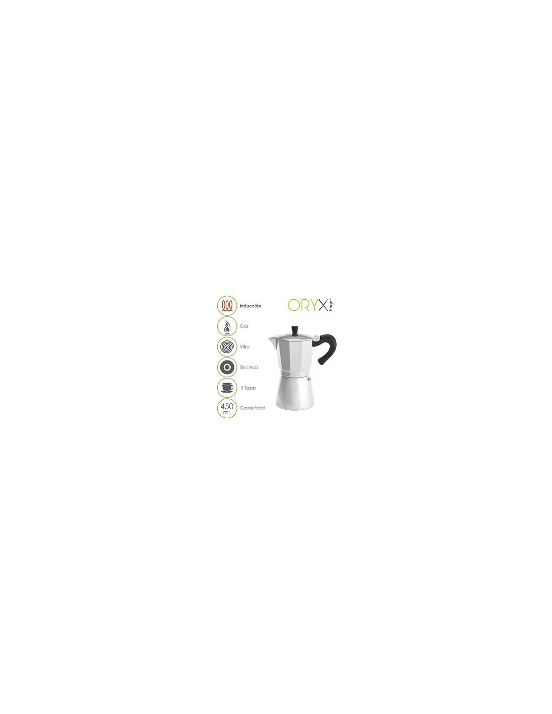 Oryx Hogar Cafetera inducción 9 tazas (05056023) desde 20,18