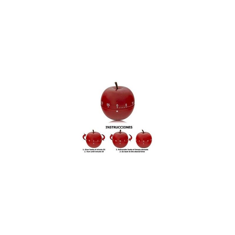 Minutero Cocina Manzana Roja 60 Minutos 05185001