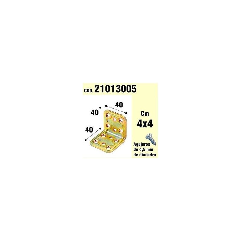 Support For Wood Angle 40x40x40 mm 21013005