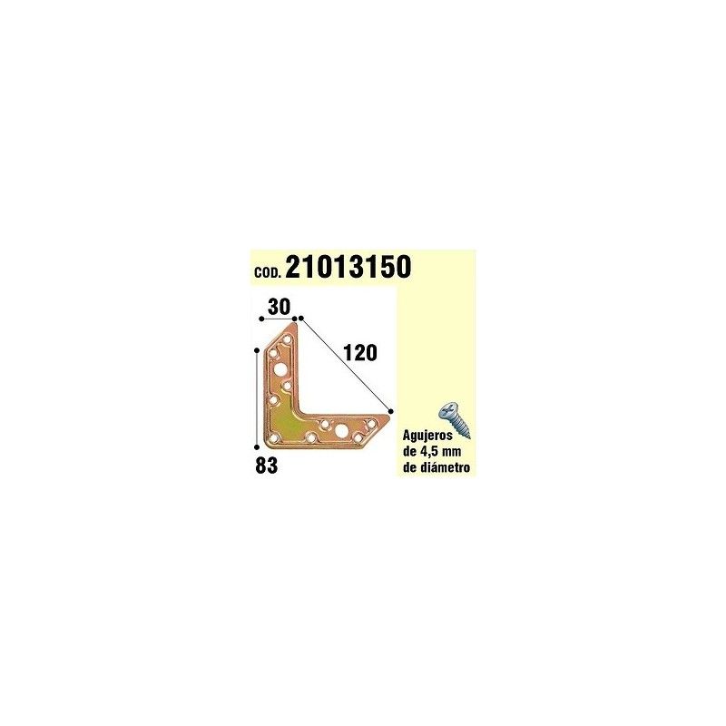 Halterung Für Holz-Platte "L" Bicromatado 120 mm 21013150