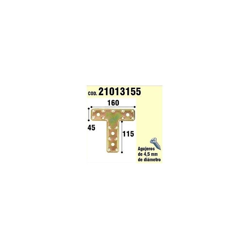 Support Pour Plaque de Bois "T" Bicromatado 160 mm 21013155