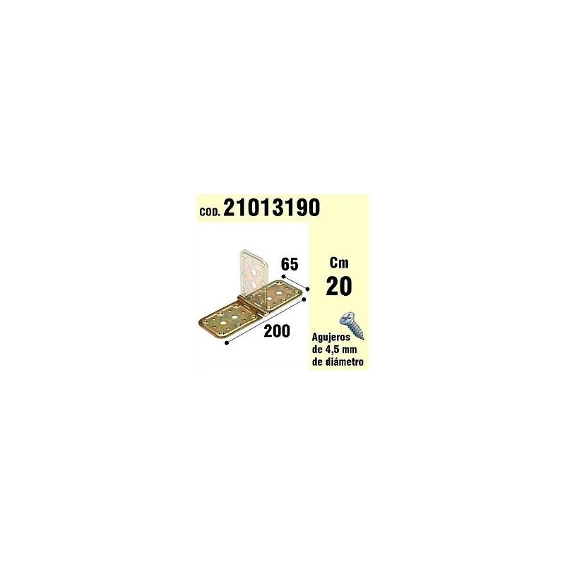 Supporto Per il Legno Cerniera Bicromatado 65 x 200 mm 21013190