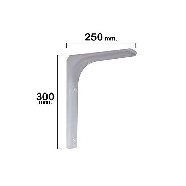 Palomilla Reforzada Blanca   300x250 mm. 21080540