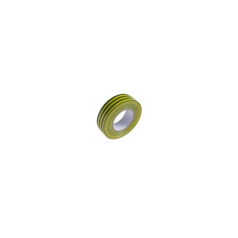 Nastro isolante 20 m. x 19 mm Gialla / Verde di famiglia 14060075