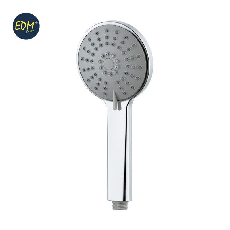 HANDLE SHOWER - ROUND - 3 FUNCTIONS - CHROME - SERIES - "ANTARTIC" - EDM