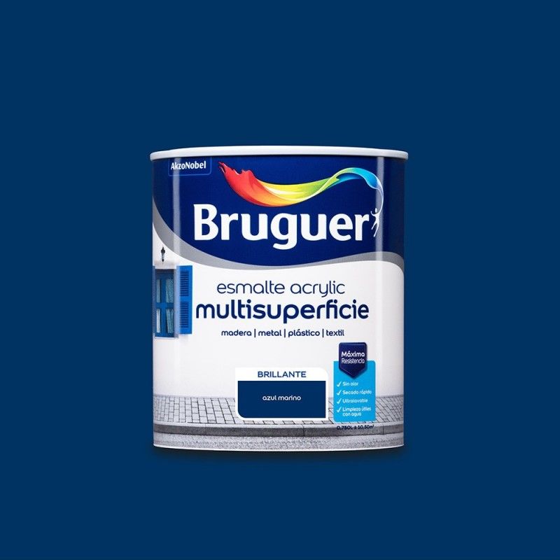 ENAMEL ACRYLIC MULTISURFACE BRIGHT NAVY BLUE 0,750 L BRUGUER