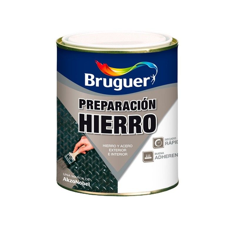 PREPARACION PARA HIERRO-SECADO RAPIDO 0.750L GRIS BRUGUER