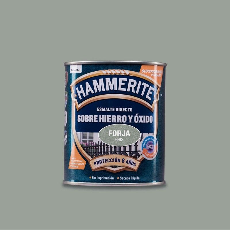 HAMMERITE ESMALTE METALICO FORJA GRIS 0.750L