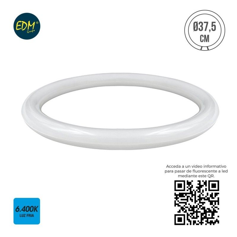 FLUORESCENT TUBE CIRCULAR LED 20W 1.700 LUMENS 6.400 K (EQUIVALENT TO 40W) EDM