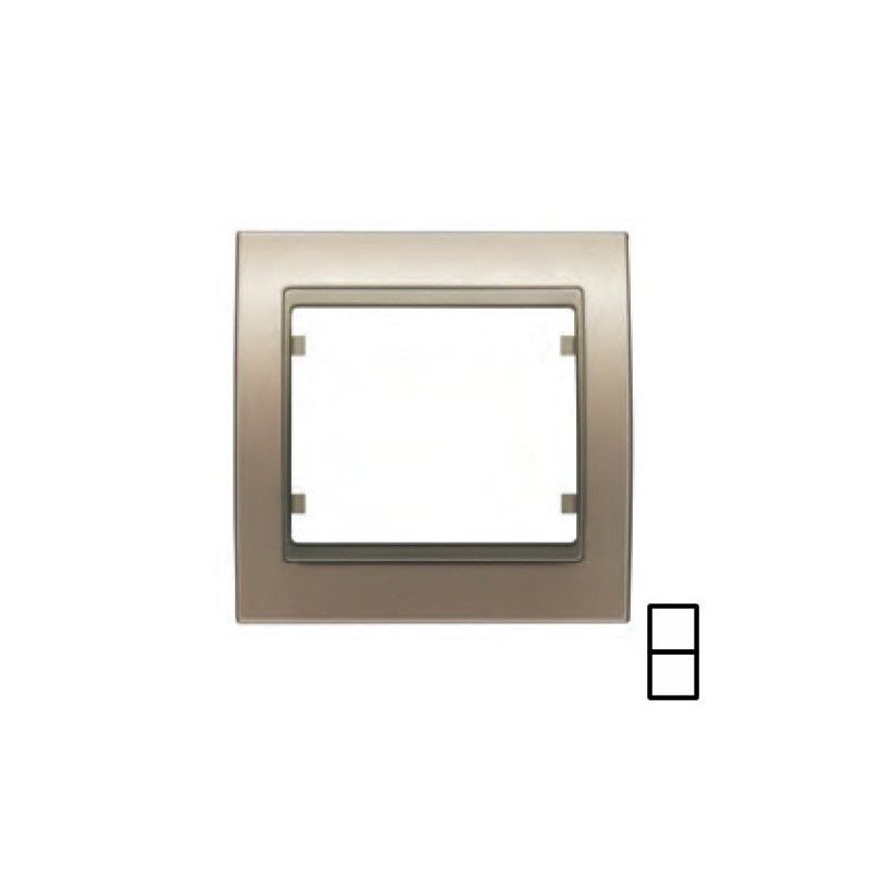 Marco 2 elementos vertical BRONCE NIEBLA BJC 22102-BN