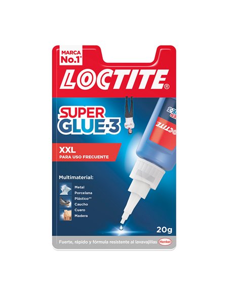 Colle liquide extra-forte Super Glue-3 Loctite 2 tubes + 1 gratuit
