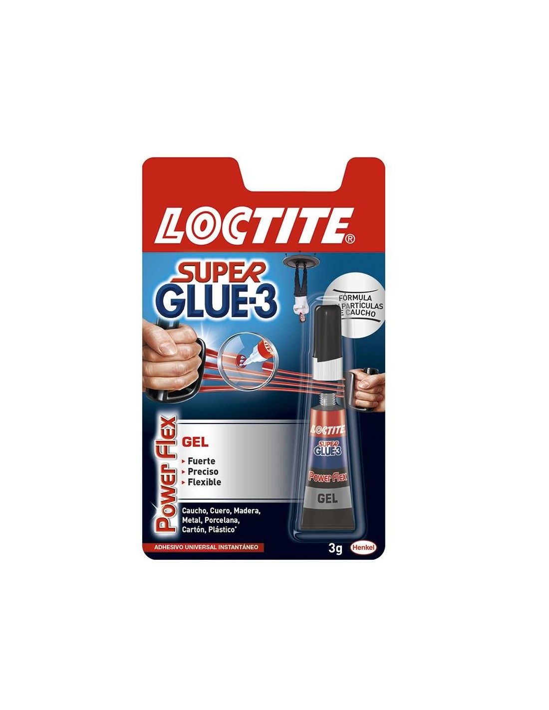 Colle ultra forte power gel tube Superglue3 3g sur