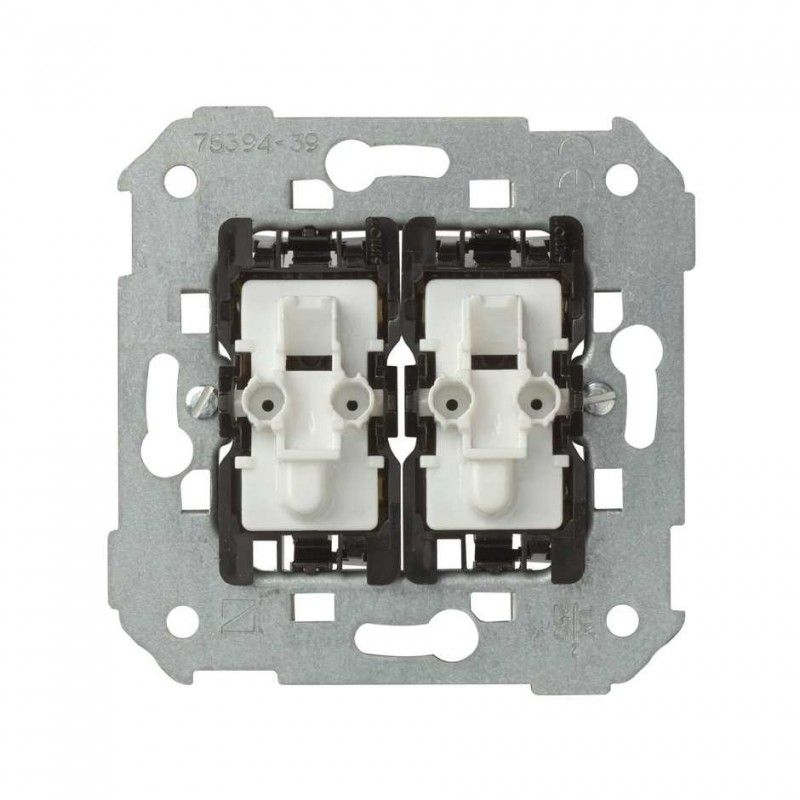 Interruptor duplo com luz Simon 75394-39