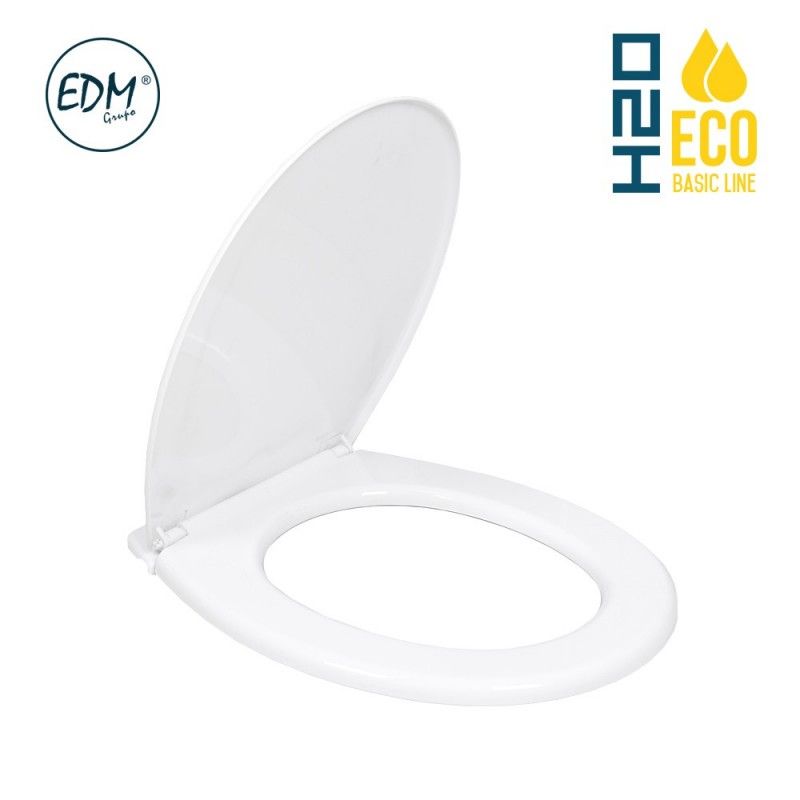 Assento sanitário Basic 600g com parafusos EDM – Branco