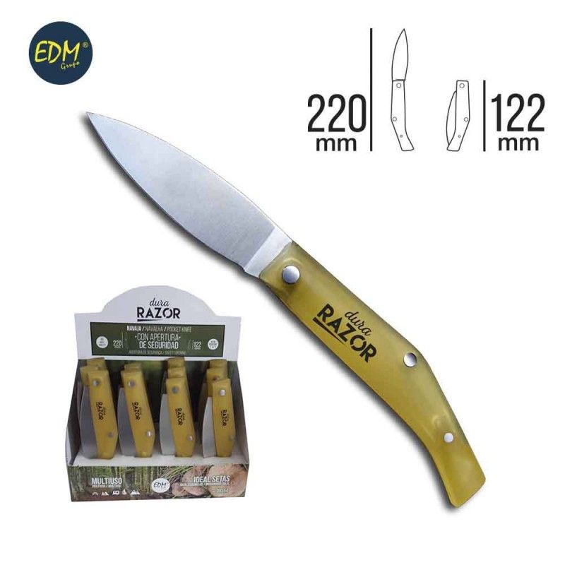 Navaja con mango de plastico de 220mm   edm    euro/u