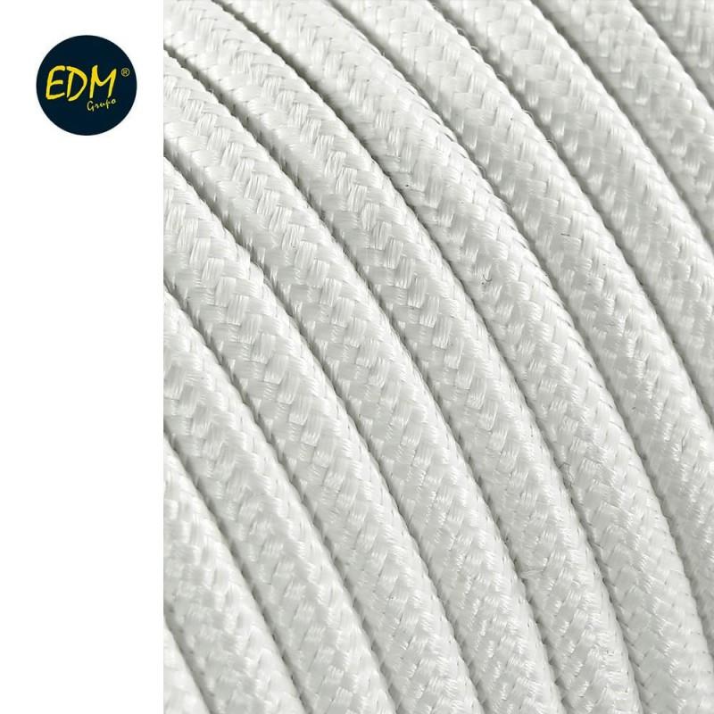 Cable cordon tubulaire 2x0,75mm c01 blanco 5mts