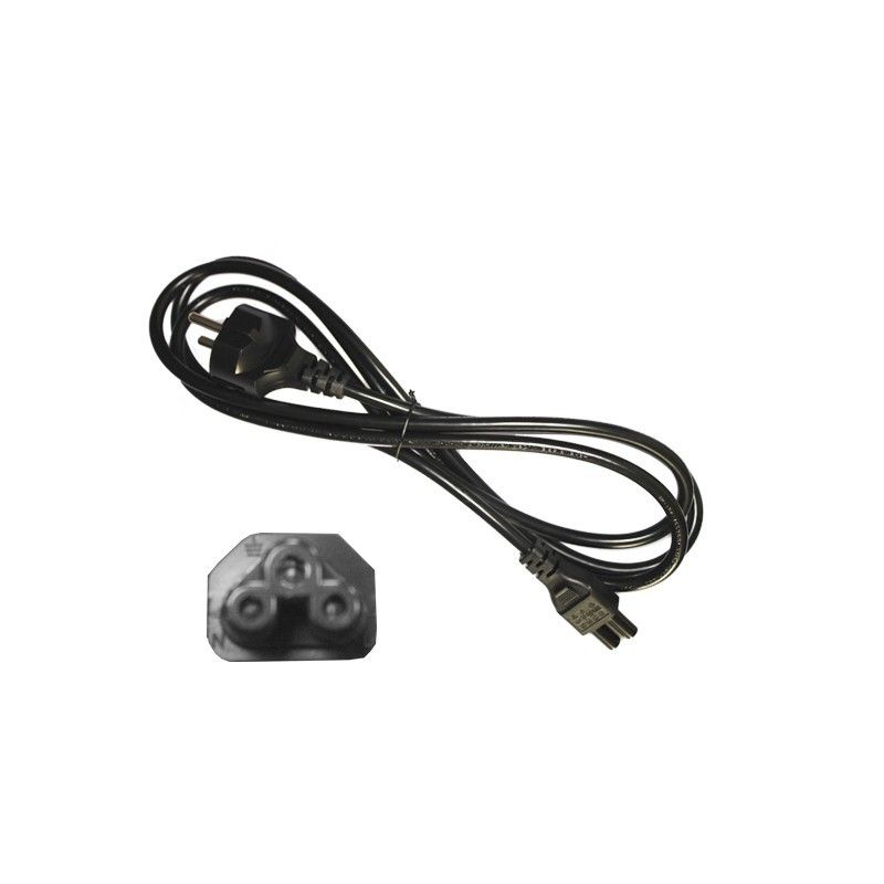 Cable alimentador para portatil negro 2mts edm