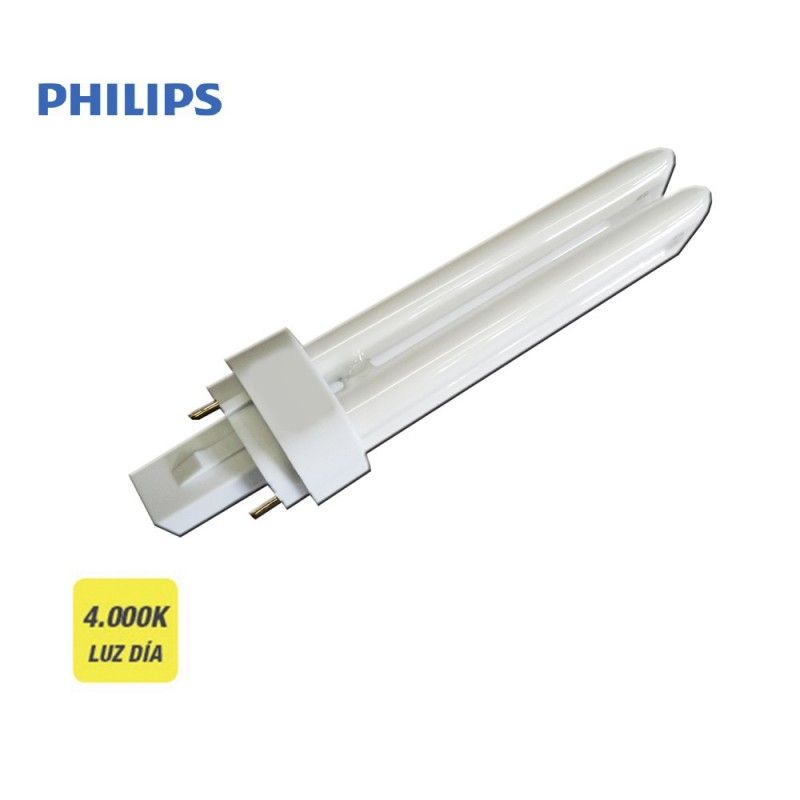 Bombilla bajo consumo lynx d-26w 840k luz dia philips