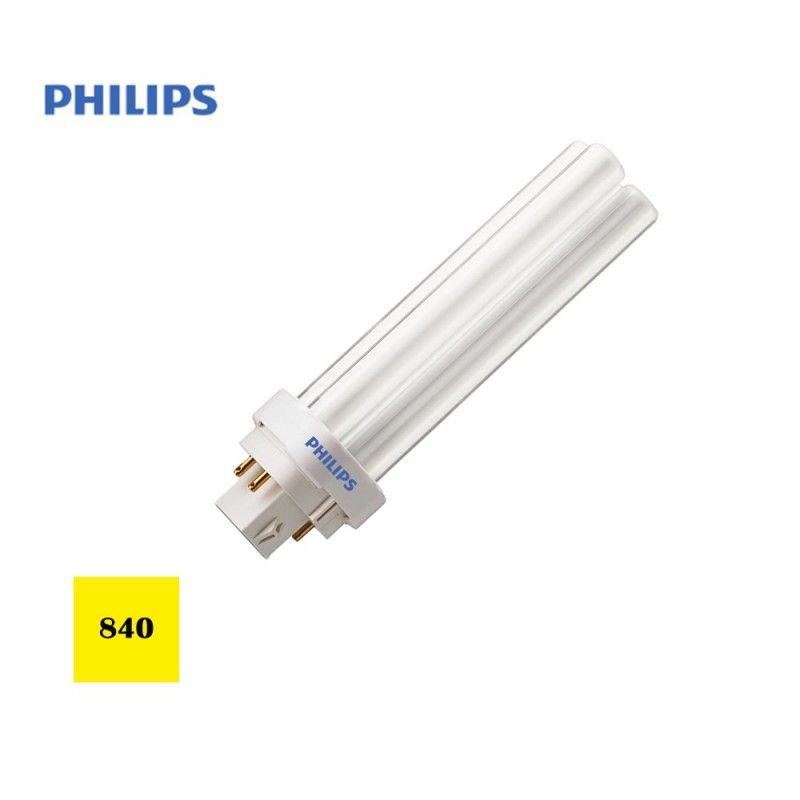 Bombilla bajo consumo lynx 1800lm d-26w pld-4 pin 840k luz dia philips